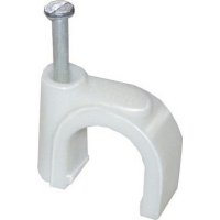 Круглая пластиковая скоба IEK USK11-20-100
