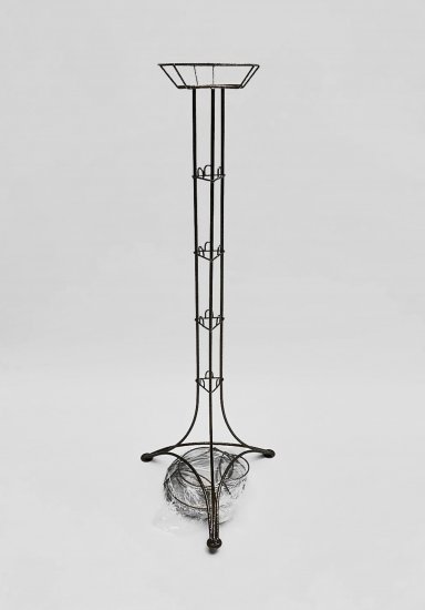 Стойка для цветов Ирис-5 43x38x118 см металл цвет черный