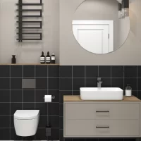 Плитка настенная Axima Вегас 20x20 см 1.04 м² матовая цвет черный