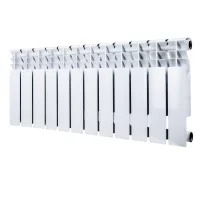 Радиатор секционный Monlan Bimetal 350/80 12 секций боковое подключение биметалл белый