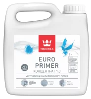 Грунтовка универсальная Tikkurila Euro Primer прозрачная 3 л