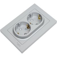 Двойная розетка Systeme Electric AtlasDesign