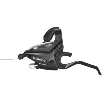 Шифтер/ручка тормоза Shimano STEF500, левая, 3-передачи, трос 1750мм, черный