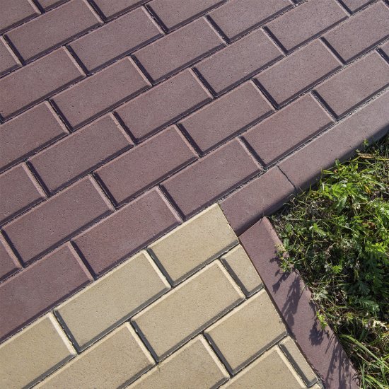 Плитка тротуарная BRAER прямоугольник 200x100 мм цвет красный толщина 40 мм