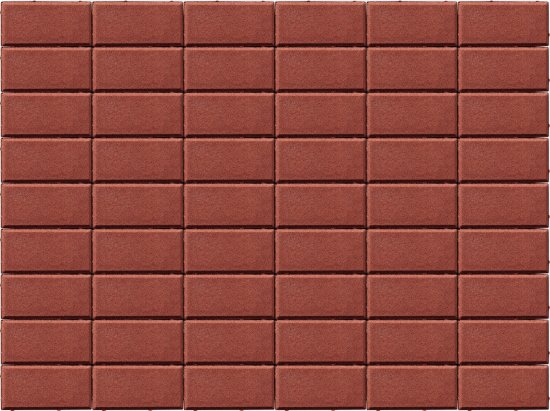 Плитка тротуарная BRAER прямоугольник 200x100 мм цвет красный толщина 60 мм