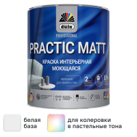 Краска для стен и потолков Dufa Prof Practic Matt матовая цвет белый база Б1 0.9 л