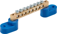 Шина N TDM Electric 6x9 мм 8 групп на двух угловых изоляторах