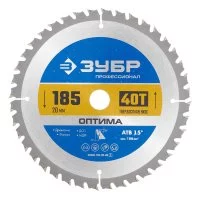 Диск пильный по дереву Зубр 185х20х1,6 мм 40 зубьев (36903-185-20-40_z01)