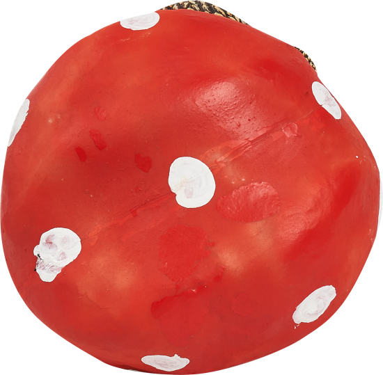 Фигура садовая Гриб с двумя ежами искусственный камень 30x27x26 см