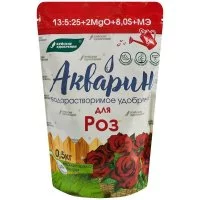 Удобрение сухое для роз водорастворимое Акварин Буйские удобрения 0,5 кг