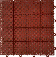 Модульное покрытие Pol Plast 30x30x1.1 см 9 шт 0.81 м² цвет коричневый