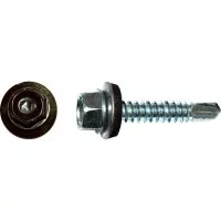 Кровельный саморез КРЕП-КОМП 4,8x29 RAL8019 серо-коричневый 3500 шт.