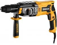 Перфоратор сетевой SDS-plus Deko DKH1350W 084-1033, 1350 Вт, 3.2 Дж, быстрозажимной патрон в комплекте
