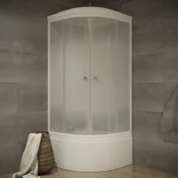 Душевая кабина Triton Лайт высокий поддон 1/4 круга 90x90 см