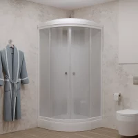 Душевая кабина Triton Лайт низкий поддон 1/4 круга 90x90 см