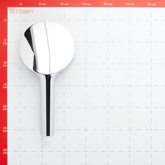 Лейка для душа ARGOtech Tracy d125 мм 3 режима без шланга пластик хром/черная (AGD 20.1318 B)