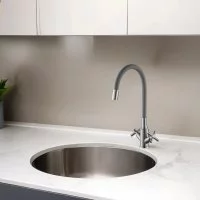 Смеситель для кухни Esko Capela CP519GR гибкий излив 40 см цвет серый