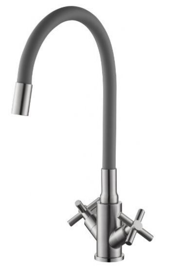 Смеситель для кухни Esko Capela CP519GR общая высота 40 см цвет серый