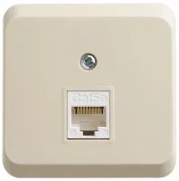 Розетка компьютерная накладная Systeme Electric Этюд RJ45 UTP cat 5e цвет кремовый