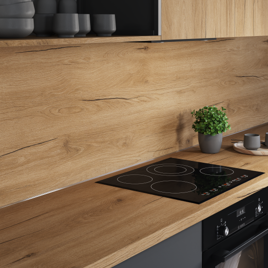 Столешница кухонная Верея 300x60x3.8 см ДСП цвет коричневый