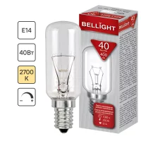 Лампа накаливания Bellight E14 230 В 40 Вт туба 400 лм теплый белый цвет света для диммера
