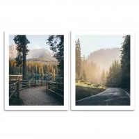 Постер Лесные дороги 40x50 см 2 шт.