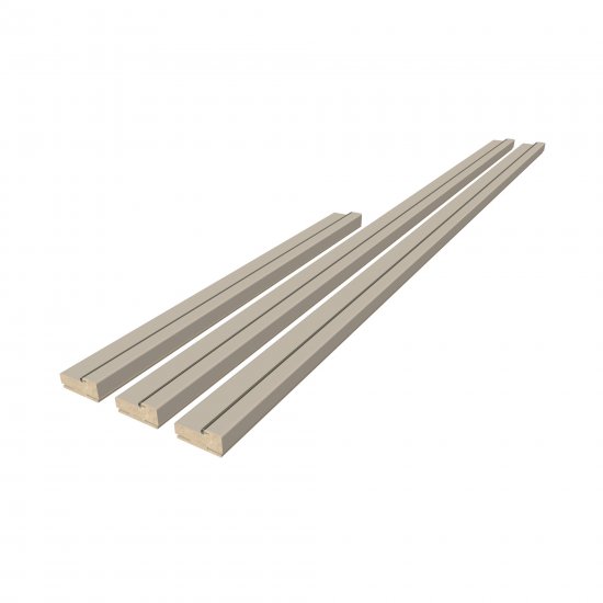 Комплект дверной коробки телескопический Рондо/Лион 2100x70x32 мм Hardflex цвет тауп серый (2.5 шт.)