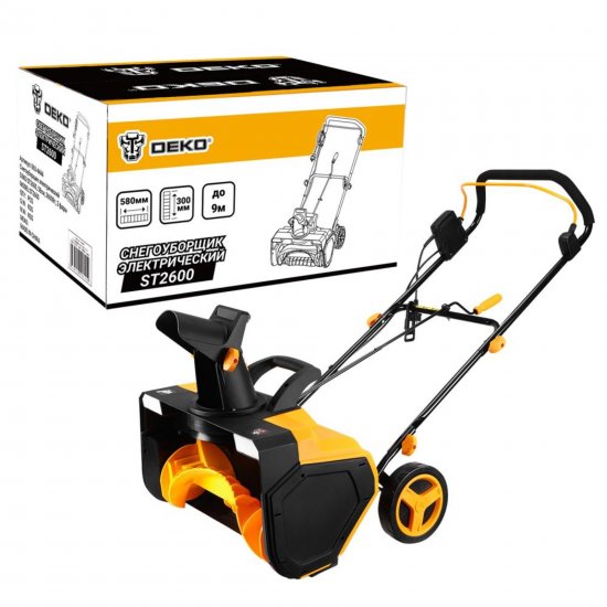 Снегоуборщик электрический DEKO ST2600 58 см 2600 Вт