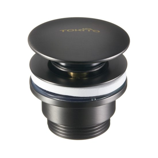 Донный клапан Tokito клик-клак 1 1/4 графит (TOK-SHI-64GM)