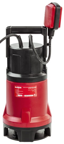 Насос погружной дренажный для грязной воды Elitech 750-35П 13500 л/ч