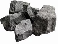 Камни для бани и сауны Габбро-Диабаз колотый 70-120 мм 20 кг