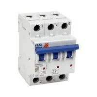 Модульный выключатель автоматический КЭАЗ 3п C 80А 20кА OptiDin BM125-3C80-8ln-УХЛ3