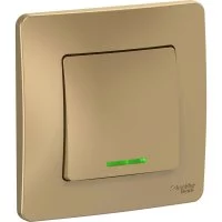 Одноклавишный выключатель Systeme Electric Blanca