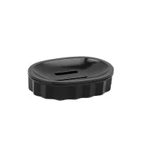 Мыльница Fixsen Diamond Black FX-464-4 пластик цвет черный