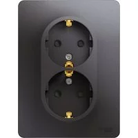 Двойная розетка Systeme Electric Glossa