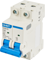 Автоматический выключатель CHINT NXB-63S 2P C20 А 6 кА