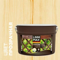 Лазурь-гель для дерева Linnimax полуматовая прозрачная 9 л
