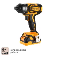 Винтоверт ударный аккумуляторный Deko DKTS20-LI, 20 В Li-ion 2 Ач