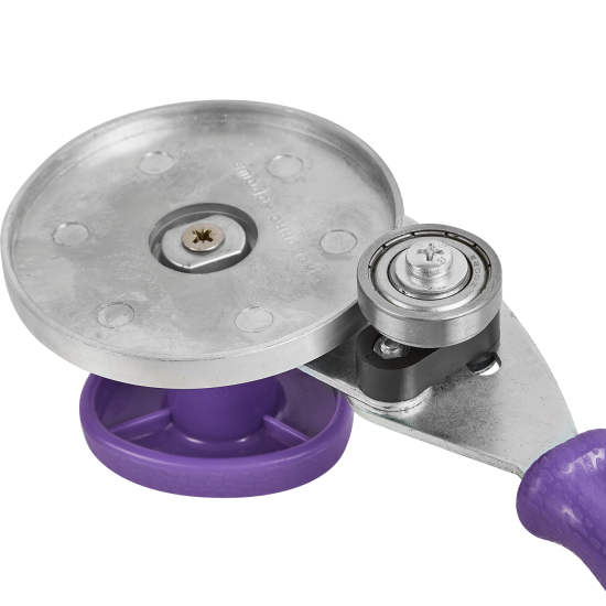 Машинка закаточная Москвичка Улитка сталь подшипник цвет фиолетовый