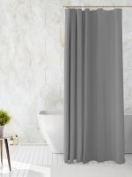 Штора для ванной Delphinium Эва 180x200 см PEVA цвет серый