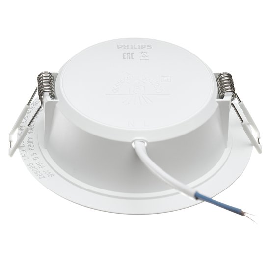 Светильник точечный светодиодный встраиваемый Philips «Meson» под отверстие 105 мм 5 м² нейтральный белый свет цвет белый