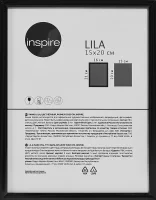 Рамка Inspire Lila 15x20 см пластик цвет черный