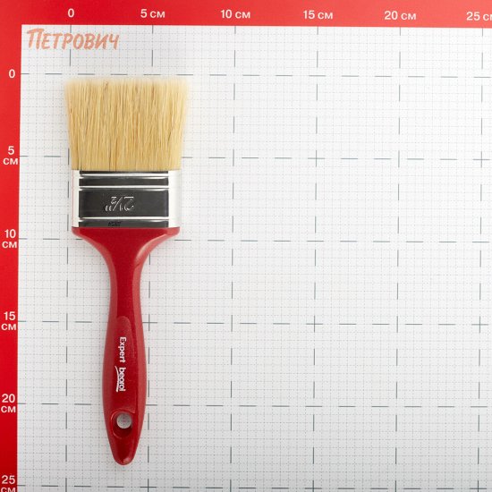 Кисть плоская смешанная щетина пластиковая ручка Beorol 64х22 мм для эмалей и лаков на алкидной основе