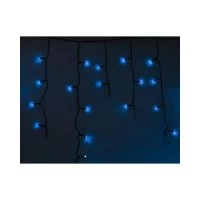 Гирлянда Neon-Night АЙСИКЛ бахрома, 4,8х0,6 м, черный ПВХ, 176LED синие