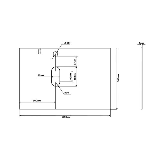 Тумба под раковину Ulitka Colombina 80 см подвесная белая/дуб золотой (74104279)