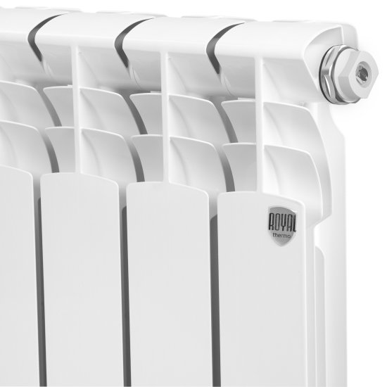 Радиатор секционный Royal Thermo Vittoria 2.0 RTV250006 500/80 6 секций боковое подключение биметалл белый