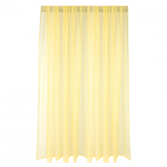 Тюль на ленте Inspire Polyone 300x280 см цвет желтый Banana 6