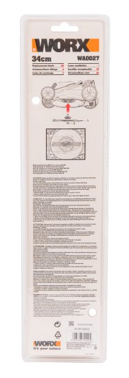 Нож для газонокосилки Worx WA0027 34 см