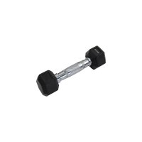 Шестигранная обрезиненная гантель Harper Gym nt163