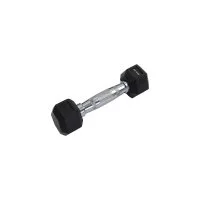 Шестигранная обрезиненная гантель Harper Gym nt163